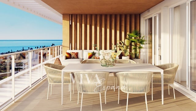 Apartmán na prvom poschodí s terasou v novom rezidenčnom projekte v blízkosti golfu a pláží v Al Alcaidesa.