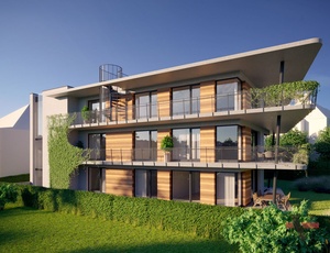 Prodej bytu 4kk s terasou a zahradou, ve viladomě v Troji
